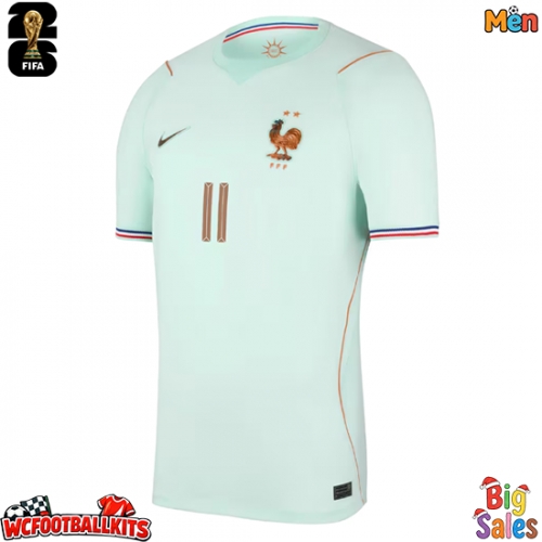 France Michael Olise #11 Replica Away Stadium Shirt World Cup 2026 Short Sleeve